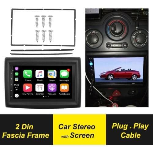 2 Din Fascias For RENAULT Megane II 2002-2009 Car Radio Android Player Audio GPS Navigation Fascia Stereo Dash Kits Frame Bezel