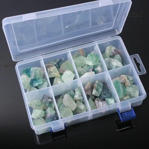 50pcs Natural Small Green Fluorite Rough Gemstone Specimen Decoration Bulk Stone