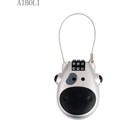 Motorcycle Electric Vehicle Helmet Anti-theft Lock Baby Car Anti-theft Wire Lock Wardrobe Luggage Combination Lock