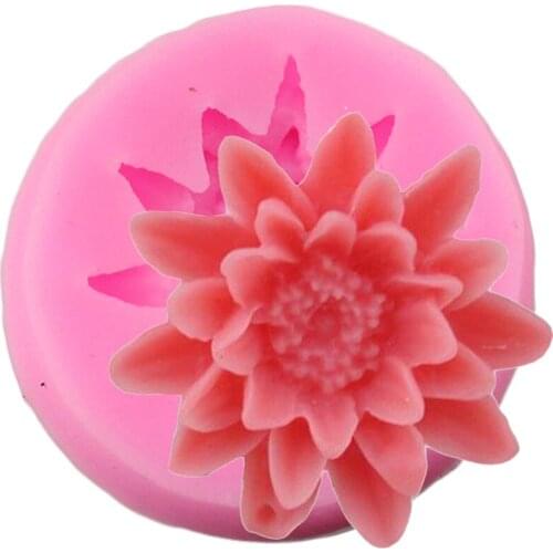 Daisy Wild Chrysanthemum Flower Silicone Mold Sugarcraft Chocolate Cupcake Mould Fondant Cake Decorating Tools Candy Resin Molds