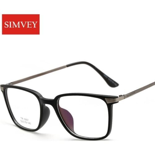 Simvey Fashion Retro Big Square Glasses Frames Vintage Brand Designer Nerd Optical Glasses Women Eyeglasses Frames TR90