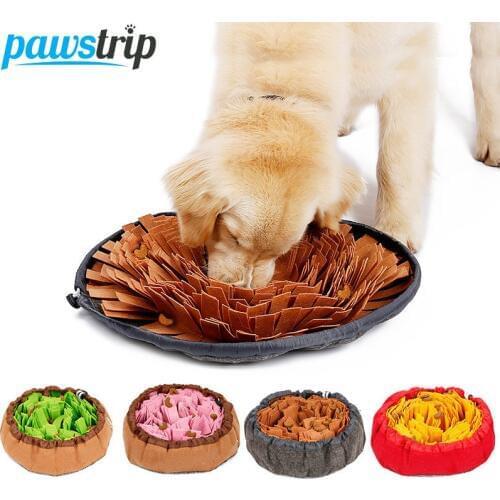 Pawstrip Dog Snuffle Mat Slow Feeding Dog Bowl Anti Choking Stress Release Training Dog Toys Pet Activity Training Blankets