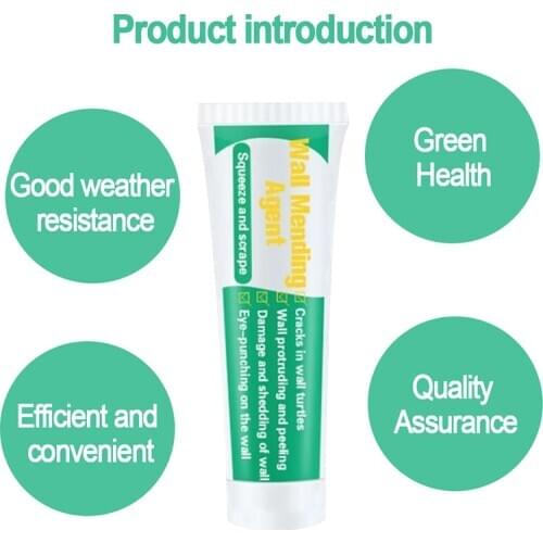Wall Mending Agent 100ml Wall Mending Agent Wall Repair Cream Latex Paint Waterproof Gypsum Wall Paint Valid Mouldproof AUG889