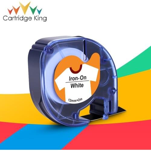 1PK 91201 12267 Fabric Iron-on for DTMO LT 18769 18773 18777 Printer Ribbon 12mm for Dymo LetraTag LT-100H LT-100T Plus Labeler