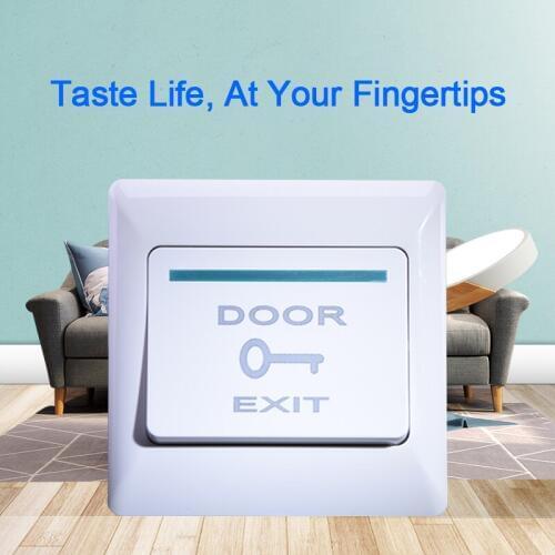 Eseye NO COM GATE DOOR Exit Button Exit Switch For Door Access Control System Door Push Exit Door Release Button Switch