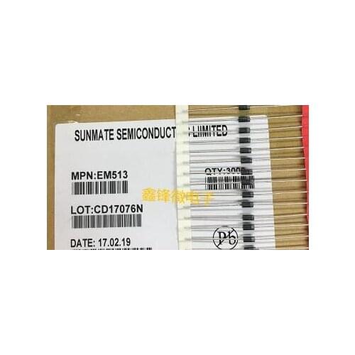 20pcs EM513 high voltage diode EM513 1A/1600V direct insertion DO-41 high voltage rectifier diode