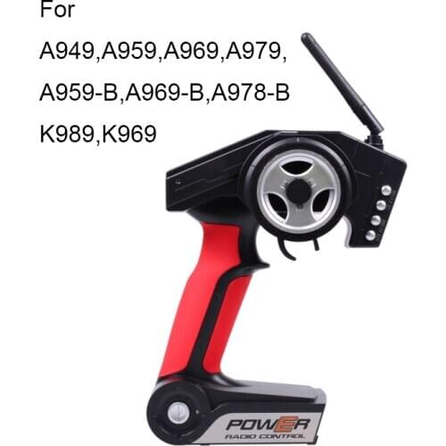 WLtoys RC Car Spare Parts 1/18 Scale RC Car Controller 2.4G Telecontroller Remote Controller for A959/A969/A979/A959-B/K989/K969