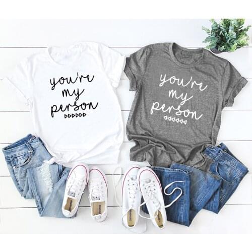 Woman T-shirt Pink Gray Bride Tribe Pretty Romantic Tees Aesthetic Grunge Tops Art Shirt This Is My Person Weed Clothing