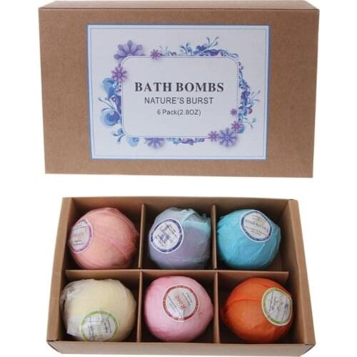 1 PCS Organic Bath Bombs Bubble Bath Salts Essential Oil Handmade SPA Stress Relief