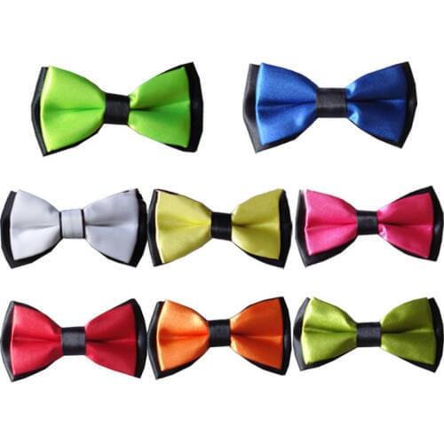 20pcs/lot Mix Color Big Pet Cat Double-layer Two-color Bow Tie Lovely Collar Tie Cute Pet Dog Multi-Style Neckties Bowtie BS053