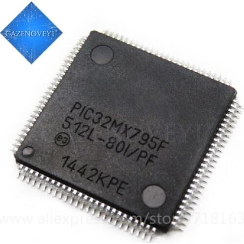 5pcs/lot PIC32MX795F512L-80I/PT PIC32MX795F512L-80I/PF PIC32MX795F512L QFP-100