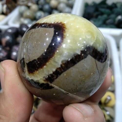 55mm RARE!!!Natural septarium ball Polished Healing