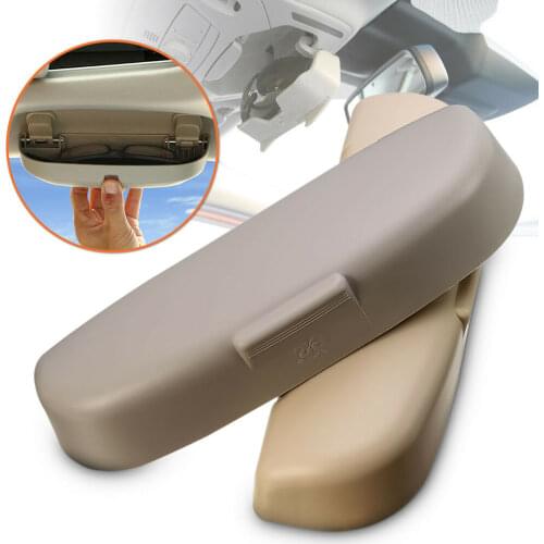 Car Glasses Case Sunglasses Storage Box 2 Colors Auto Interior Accessories Glasses Holder Sun Visor Automobiles Sunglasses Case