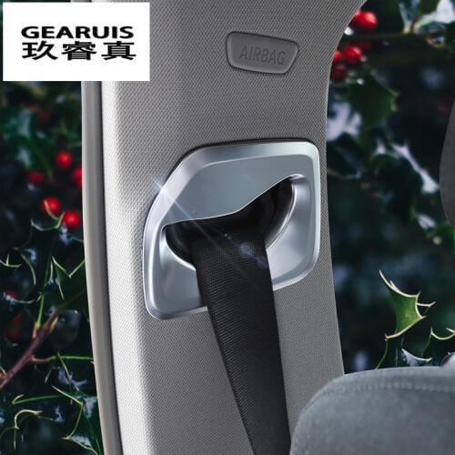 Car Safety belt decorative frame cover For New 1 series 118i 120i 125i f52 2016-2017 Car Interior Sequin Car styling Accessories