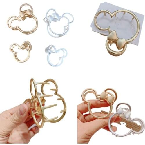 Disney Mickey Minnie clip clip hair clip for girls hair accessories Korea Dongdaemun new matte temperament clip clip hair clip