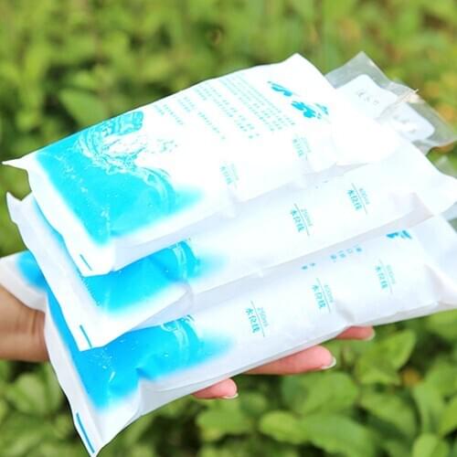 10 Pieces Insulated Reusable Dry Cold Ice Pack Cooler Bag For Lunch Box Food Cans Wine Thickened Cold Keeping Ice Bag