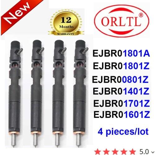 4PC EJBR01701Z EJBR01801Z Diesel Engine Injector EJBR01801A Nozzle EJBR01601Z EJBR00801Z EJBR01401Z for RENAULT NISSAN FORD