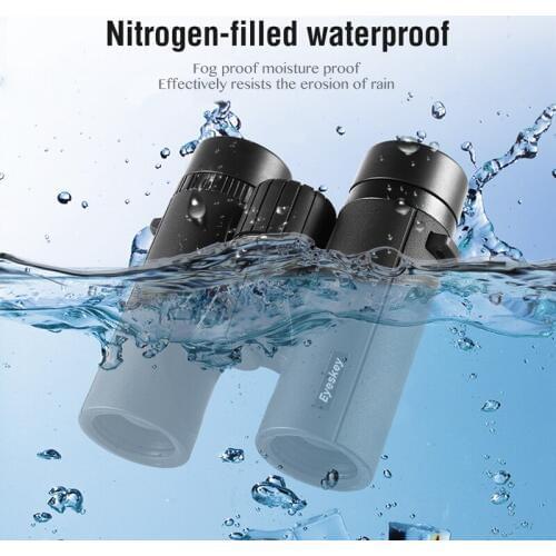 Eyeskey 8x32 Compact HD Binoculars XP7 Waterproof Telescope Bak4 Prism Optics For Camping Hunting Scopes High Power Binoculars