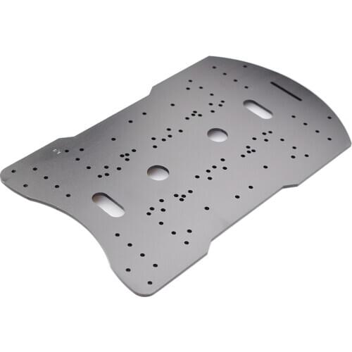 Aluminum Alloy/Acrylic Black Frame Bracket Mecanum Wheel Robot Car Chassis Compatible with 37/42mm Motor Free Couplings