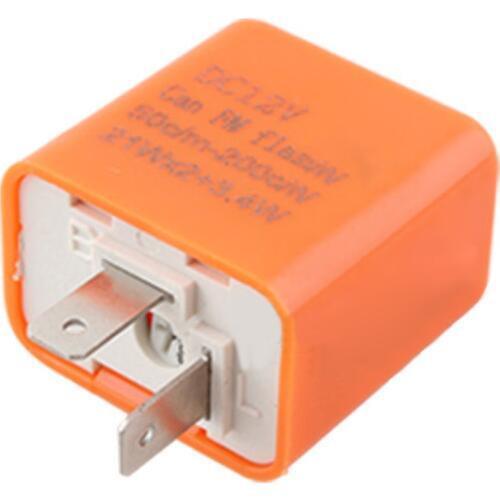 Mayitr 1pc 2Pin Adjustable LED Flasher Relay For Motorcycle Turn Signal Indicator Motorbike Fix Blinker Indicator