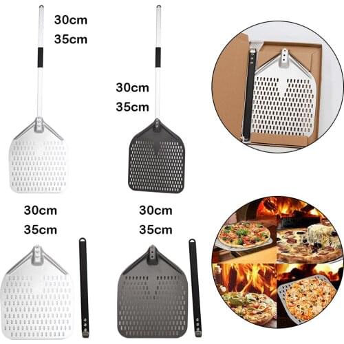Metal Baking Pizza Shovel for Easy Storage Gourmet Luxury Aluminum Household Foldable Handle Gourmet Luxury Pizza Paddle