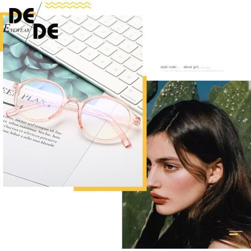 Fashion Women Glasses Frame Men Eyeglasses Frame Vintage Round Clear Lens Glasses Optical Spectacle Frame E065