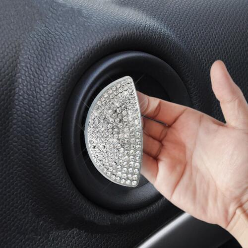 2pcs Car Interior Door Handle Cover Crystals Sticker for Mini Cooper Clubman Countryman R55 R56 R60 R61 2007 2008 2009 2010-2013