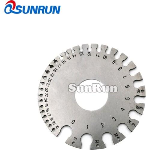 Stainless steel American standard wire diameter gauge weld inspection ruler electric wire thickness hardware measuring tools