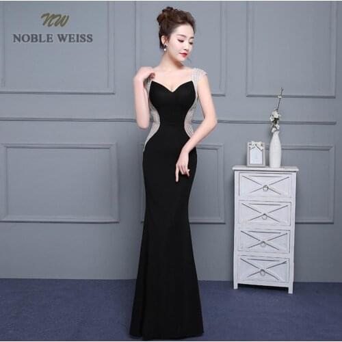 Noble Weiss V-neck Women Dresses