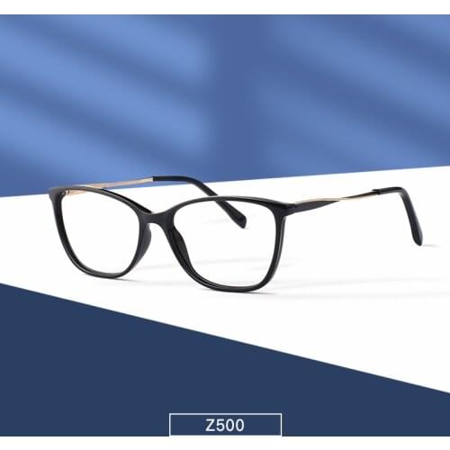 Glasses Frame Optical Fashion New Eyeglasses Prescrption Eyewear Full Rim Alloy and Plastic Front Rim Spectacles Unisex