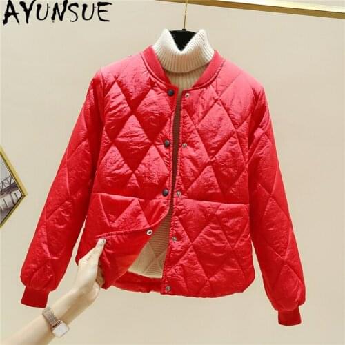 AYUNSUE Autumn Jacket Women Clothes New Light Coats Famale Short Black Parkas Woman Jackets Korean Style Abrigos De Mujer SQQ127