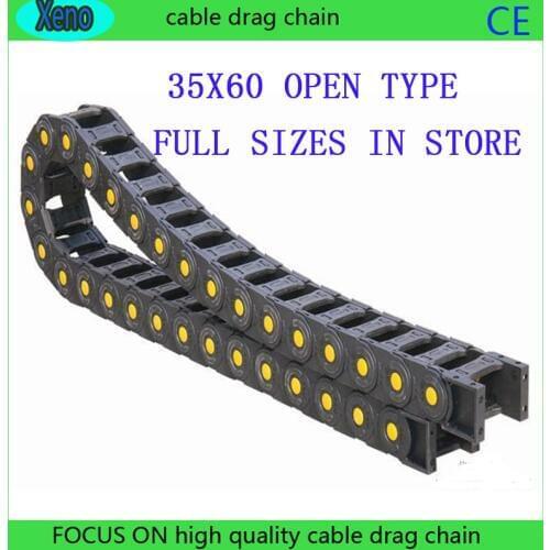 Free Shipping 35x60 1 Meter Bridge Type Plastic Towline Cable Drag Chain