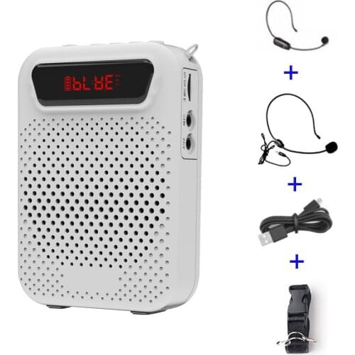 Portable Voice Amplifier 5W Mini Audio Portable Speaker Stereo Sound Wired Microphone Loudspeaker For Teachers and party Speech