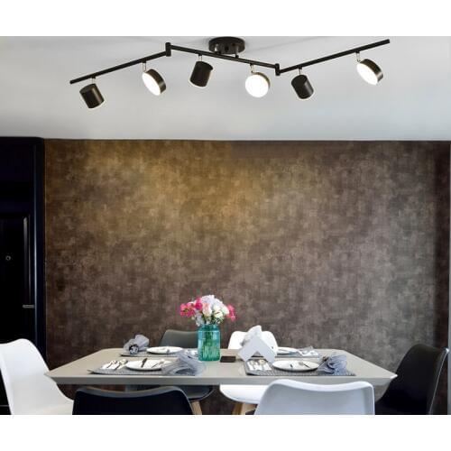 Artpad 3 Color Dimming Ceiling Tracking Light Black Golden Rotatable 30W Chandelier Dining Room Restaurant Cloth Shop Spot Light