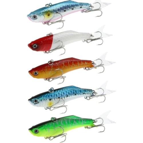 Fishing VIB Lure 8.3cm 23g Artificial Vibration VIB Lure with Spinning Tail Sinking Wobbler Casting Fish Lure Rattling