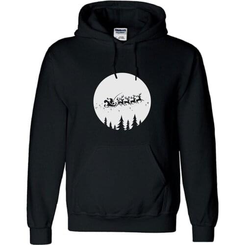 Christmas Santa Claus Hoodie 3D Print Reindeer Hood Pullover Sweatshirts Coat Cosplay