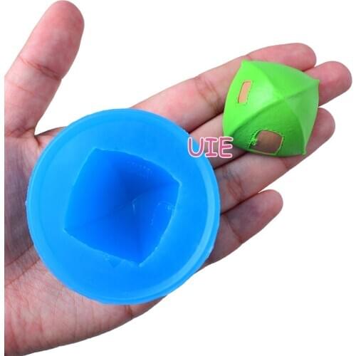 FYL560U 32mm x 32.7mm x 23.5mm Silicone Mold Fondant Cake Decoration Candy Resin Clay Earrings Necklace Craft Soap Candle