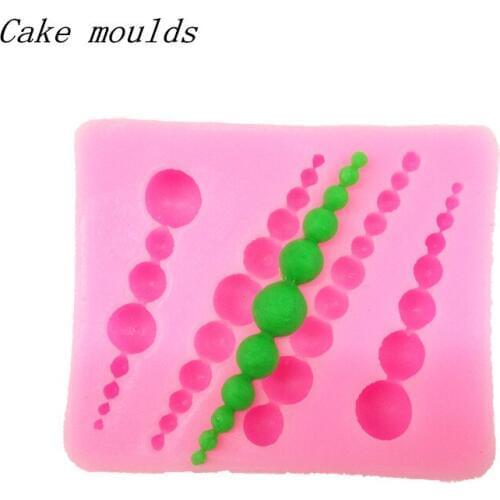 Silicone mold RS043 Pearl shape Fondant cake mold Decoration tools