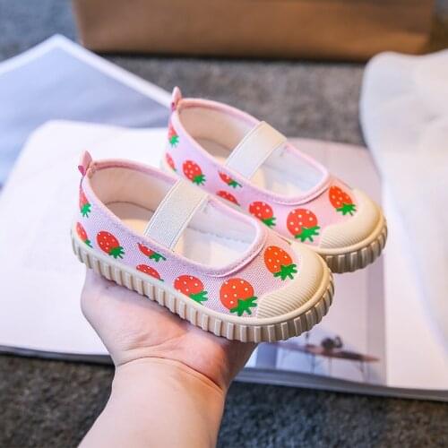 Infant Cute New Canvas Shoes Flats Girls Summer Autumn Sneakers 1-8 Year Baby Toddler Sports Shoes Child Casual Shoes Size 21-32
