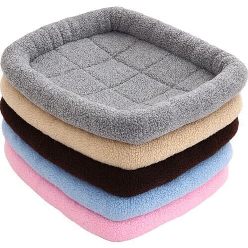 Sherpa Warm Winter Dog Soft Mat Kennel Imitation Lamb Pet Mat Winter Dog Mat for Small and Medium Dog Beds Pet Supplies