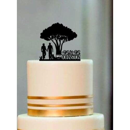 Groom and groom wedding cake topper, gay cake topper for wedding, same sex cake topper with cat a dogMr and Mr wedding cake topp