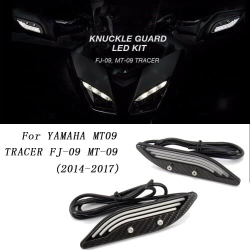 For YAMAHA MT09 TRACER FJ-09 MT-09 TRACER 2014 - 2017 Motorcycle Hand Guard Decorative Lights Knuckle Guard LED Kit