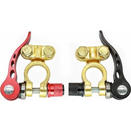 1 Pair Tool-free Quick Disconnect Battery Main Cable Terminal Shutdown Connector 12V 6V 24V Racing Boat Tractor