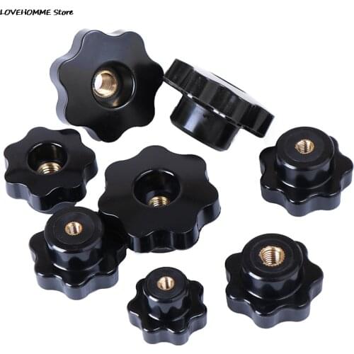 1PC Hot New M5/M6/M8/M10/M12 Female Thread Star Shaped Head Clamping Nuts Knob For Industry Equipment
