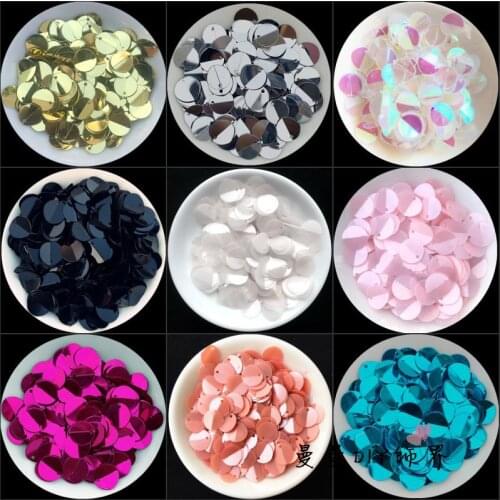 1bag Sequin Pvc Loose Flower Sequins For Crafts Paillettes Sewing Decoration Shoes Handbag Wedding Garment Diy Accessory 480pcs