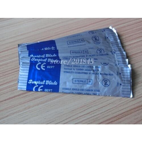10Pcs/set Carbon Steel cutter Surgical Knife Sterile For Single Use Top Quality Stainless Steel Medical Scalpel All Mode