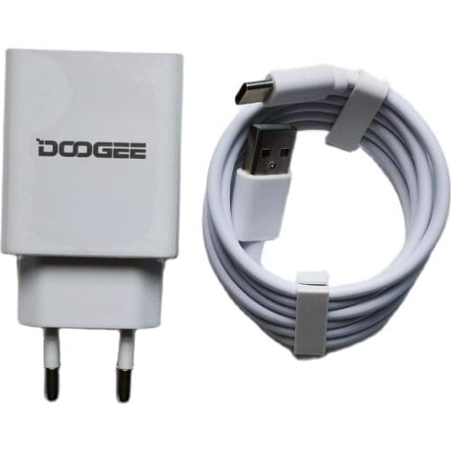 Original Doogee S96 Pro/S59 Pro AC Adaptor Fast Charger 3.0 Travel Charger EU Plug Adapter + USB Cable DC 5V 7V 9V 2A 12V 1.5A