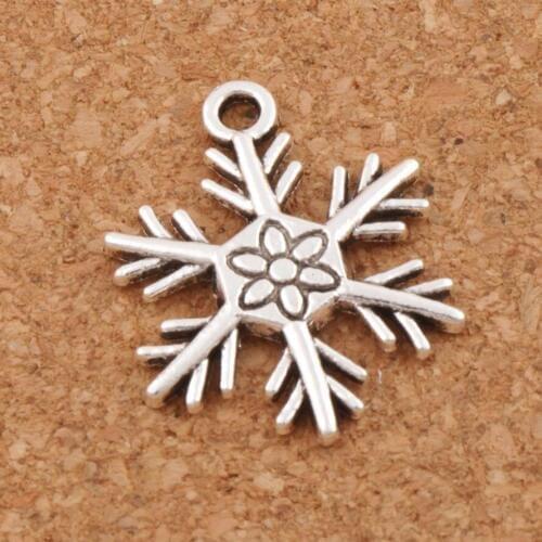 Big Christmas Snowflake Charms Pendants 19x24mm 40pcs zinc alloy Fashion Jewelry DIY L738
