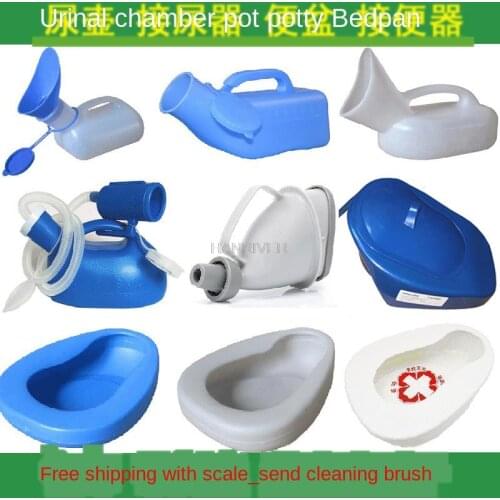 Household Adult Men and Women with Lid Night Pot Bedpan Bed Chamber Pot Bedpan