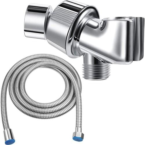 Shower Arm Holder With 79 Inch Shower Hose Shower Head Holder Replacement Adjustable Stainless Hose Head Holder